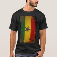 Drapeau grunge vintage du Ghana
