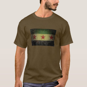 T-shirt Drapeau Grungy Syrie
