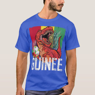 T-shirt Drapeau guyanais de football T Re Dinosaur Guinée