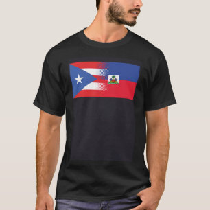 T-shirt Drapeau haïtien de Porto Rico Porto Rico Haïti