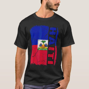T-shirt Drapeau Haïtien Vintage Fierté d'Haïti Racines Pat