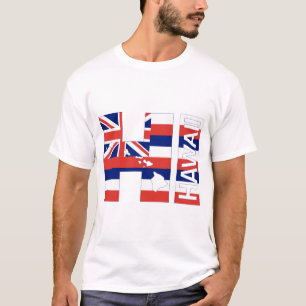T-shirt Drapeau hawaïen des îles HI Hawaii