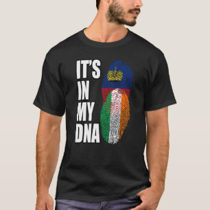 T-shirt Drapeau Héritage De L'ADN Du Liechtenstein Et De L