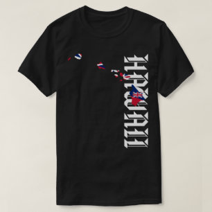 T-shirt Drapeau HI DES ÎLES HAWAII