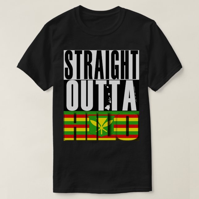 T-shirt Drapeau Hilo Hawaii Kanaka Maoli de Ha (Design devant)