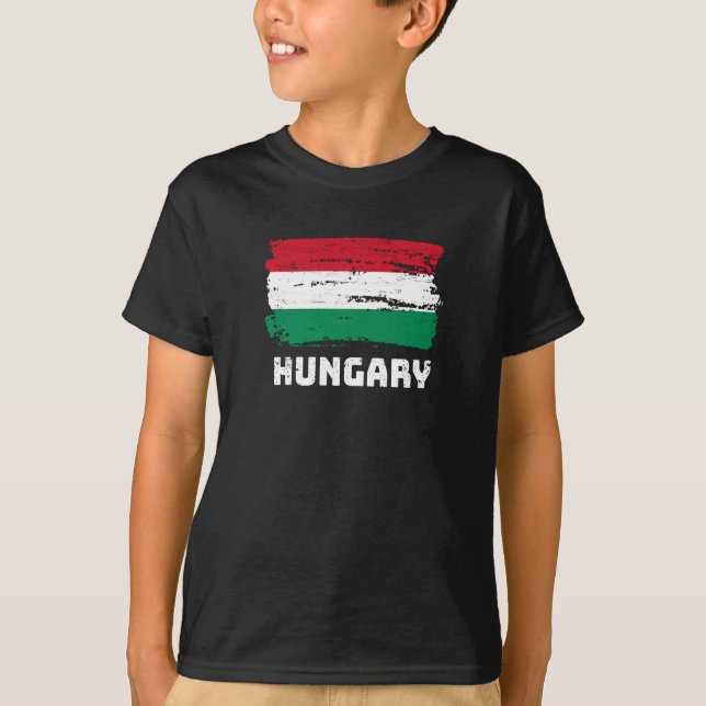 T-shirt Drapeau Hongrie (Devant)