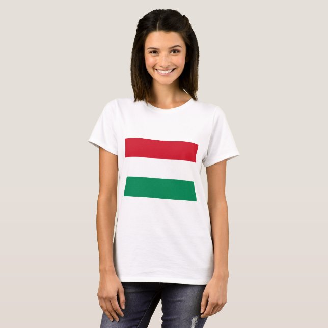 T-shirt Drapeau Hongrie (Devant entier)