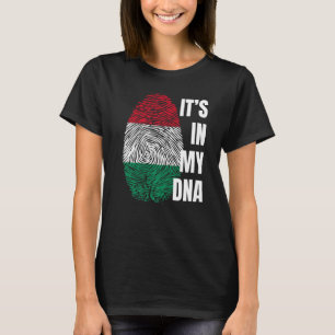 T-shirt Drapeau hongrois empreintes génétiques Hongrie