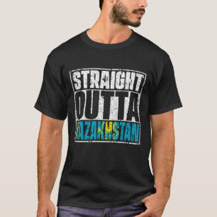 T-shirt Drapeau Hors Du Kazakhstan