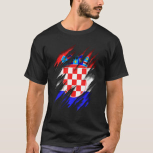 T-shirt Drapeau Hrvatska Croatie