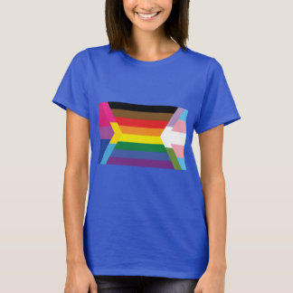 T-shirt Drapeau inclusif avec couleurs T-, T-, T-, T- et T