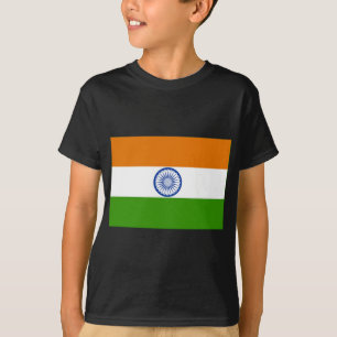 T-shirt Drapeau indien