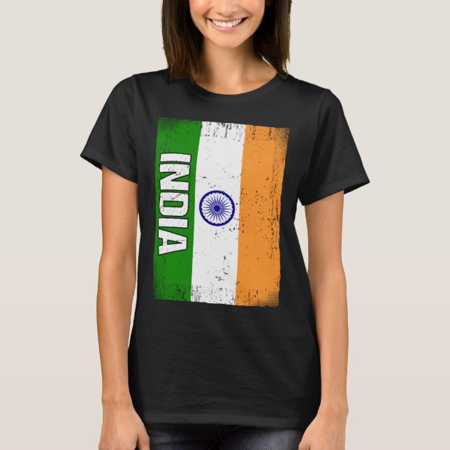 T-shirt Drapeau indien (Devant)