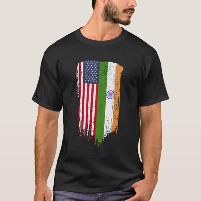 T-shirt Drapeau indien (Devant)