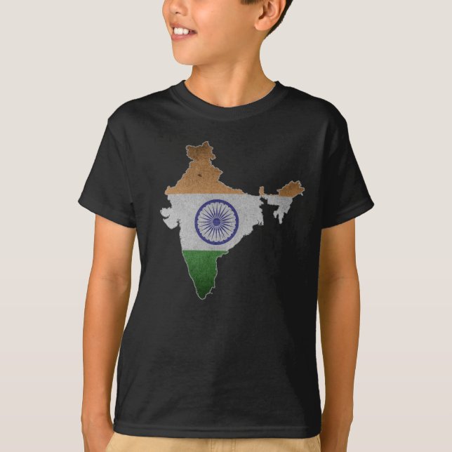 T-shirt drapeau indien (Devant)