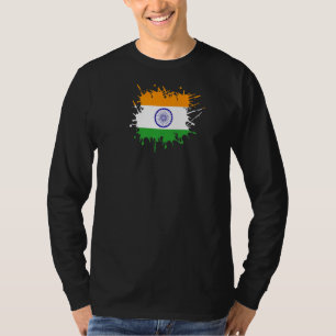 T-shirt Drapeau Indien Drapeau Pour Hommes Femmes Garçons