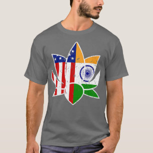 T-shirt Drapeau indien Fiers Inde USA