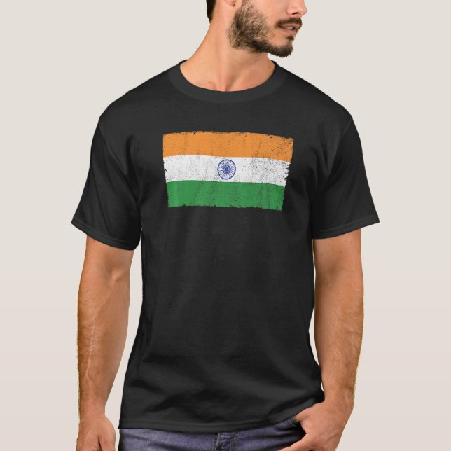 T-shirt Drapeau indien Hindustani 9 (Devant)