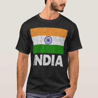 T-shirt Drapeau indien Inde pour hommes femmes garçons fil