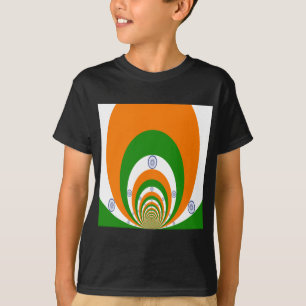 T-shirt Drapeau indien Kaleidoscope : Unité et patriotisme