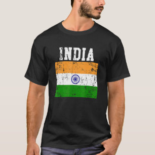 T-shirt Drapeau indien rétro Vintage