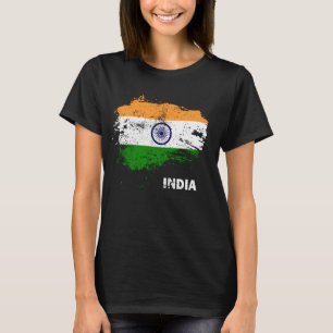 T-shirt Drapeau indien Vintage Inde patriotique