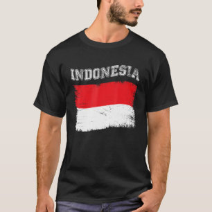 T-shirt Drapeau Indonésien Destination Touristique Vacance
