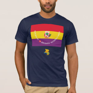 T-shirt Drapeau international de brigade de Garibaldi