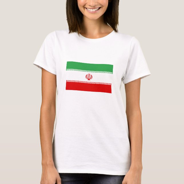 T-shirt Drapeau Iran (Devant)