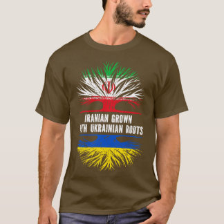 T-shirt Drapeau iranien aux racines ukrainiennes
