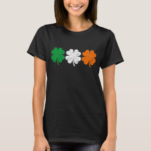 T-shirt Drapeau irlandais à quatre feuilles