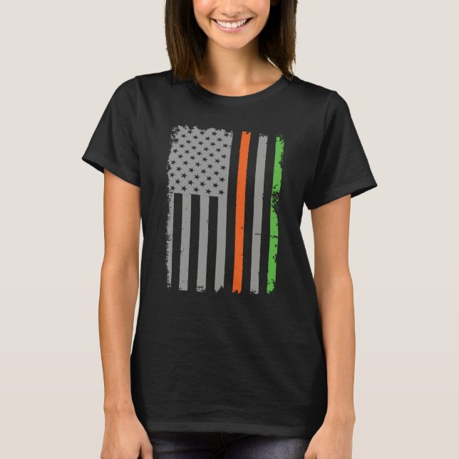 T-shirt Drapeau irlandais américain (Devant)