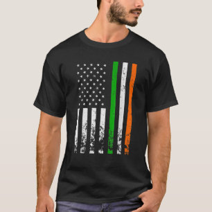 T-shirt Drapeau irlandais américain drapeau irlandais ST. 