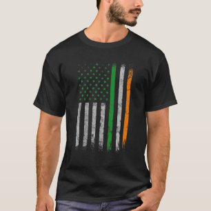 T-shirt Drapeau irlandais américain drapeau irlandais Vint