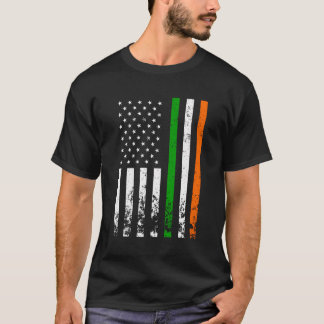 T-shirt Drapeau Irlandais Américain Irlande Drapeau Saint 