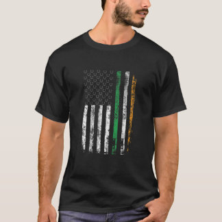 T-shirt Drapeau irlandais américain Irlande Horseshoe St p