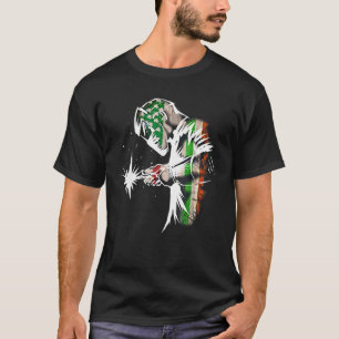 T-shirt Drapeau Irlandais Américain Shamrock St Patrick’S
