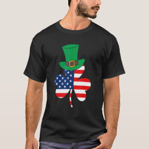 T-shirt Drapeau irlandais américain St Patrick S Day
