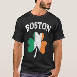T-shirt Drapeau irlandais de Boston ShamrockI St Patrick's