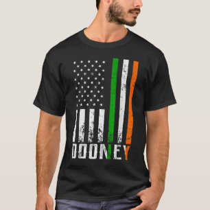T-shirt Drapeau irlandais DOONEY Family American Flag Irla