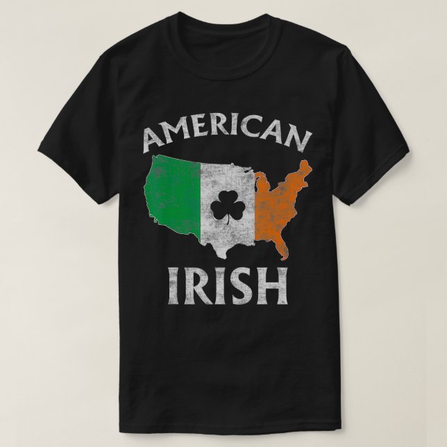 T-shirt Drapeau irlandais irlandais Irlande (Design devant)