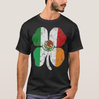 T-shirt Drapeau irlandais mexicain Irlande Mexique Shamroc