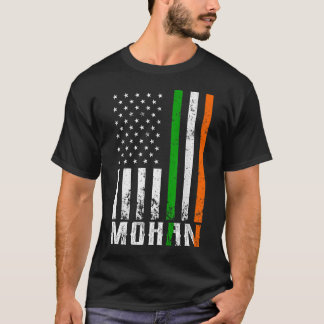 T-shirt Drapeau irlandais MOHAN Family American Flag Irlan
