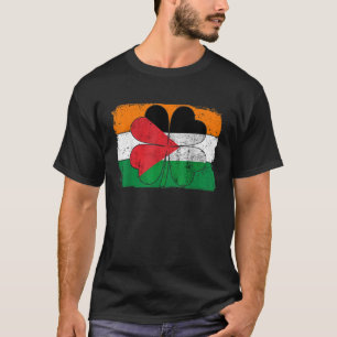 T-shirt Drapeau irlandais Palestine Irlande Shamrock St pa