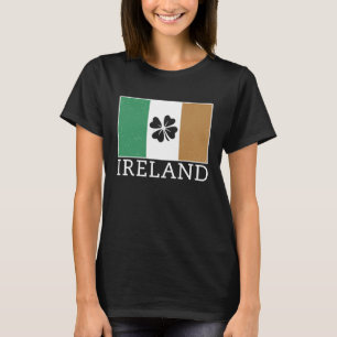 T-shirt Drapeau irlandais Shamrock