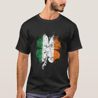 T-shirt Drapeau Irlandais Shamrock Perdu La Journée De Stp