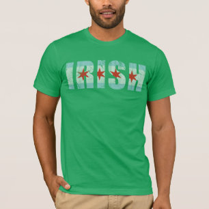 T-shirt Drapeau irlandais vintage de Chicago