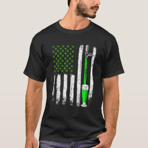 T-shirt Drapeau irlandais Vintage de la fête de la bière S