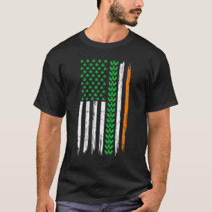 T-shirt Drapeau irlandais Vintage rétro Lutte sportive St