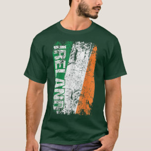 T-shirt Drapeau IRLANDE Vintage Rétro irlandais